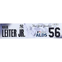 Mark Leiter Jr. New York Yankees Player-Issued #56 Nameplate from the 2025 MLB Postseason