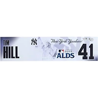 Tim Hill New York Yankees Player-Issued #41 Nameplate from the 2025 MLB Postseason