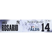 Amed Rosario New York Yankees Player-Issued #14 Nameplate from the 2025 MLB Postseason