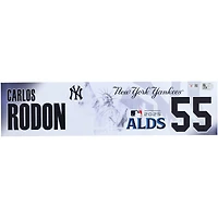 Carlos Rodón New York Yankees Player-Issued #55 Nameplate from the 2025 MLB Postseason