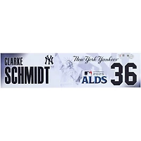Clarke Schmidt New York Yankees Player-Issued #36 Nameplate from the 2025 MLB Postseason