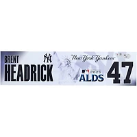Brent Headrick New York Yankees Player-Issued #47 Nameplate from the 2025 MLB Postseason