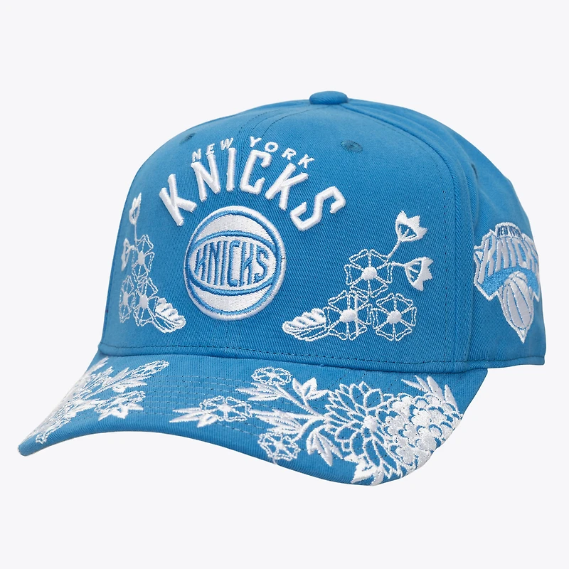 Men's Mitchell & Ness  Blue New York Knicks Morning Haze Pro Crown Adjustable Hat