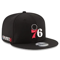 Men's New Era  Black Philadelphia 76ers 2026 NBA Playoffs 9FIFTY Snapback Hat