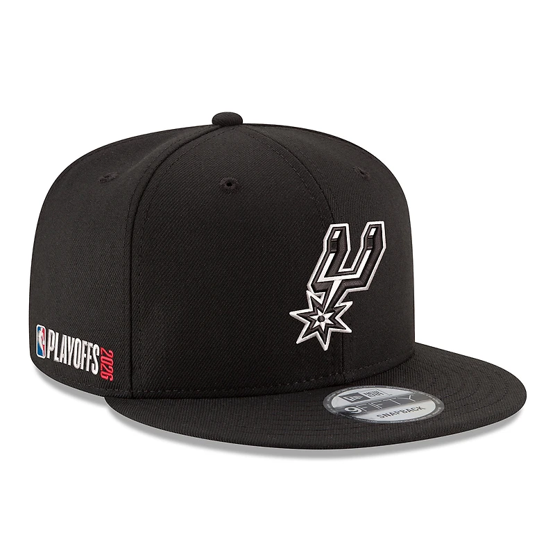 Men's New Era  Black San Antonio Spurs 2026 NBA Playoffs 9FIFTY Snapback Hat