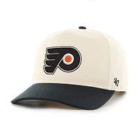 Men's '47  Cream/Black Philadelphia Flyers Logo Hitch Adjustable Hat