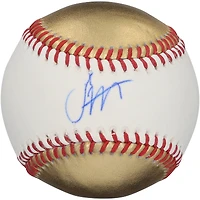 Jesús Made Milwaukee Brewers Autographed Gold & White Leather Baseball