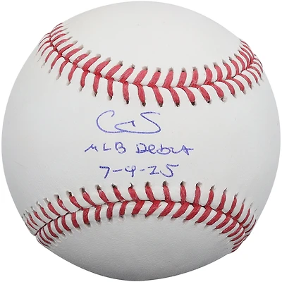 Cam Schlittler New York Yankees Autographed Baseball with "MLB Debut 7-9-25" Inscription