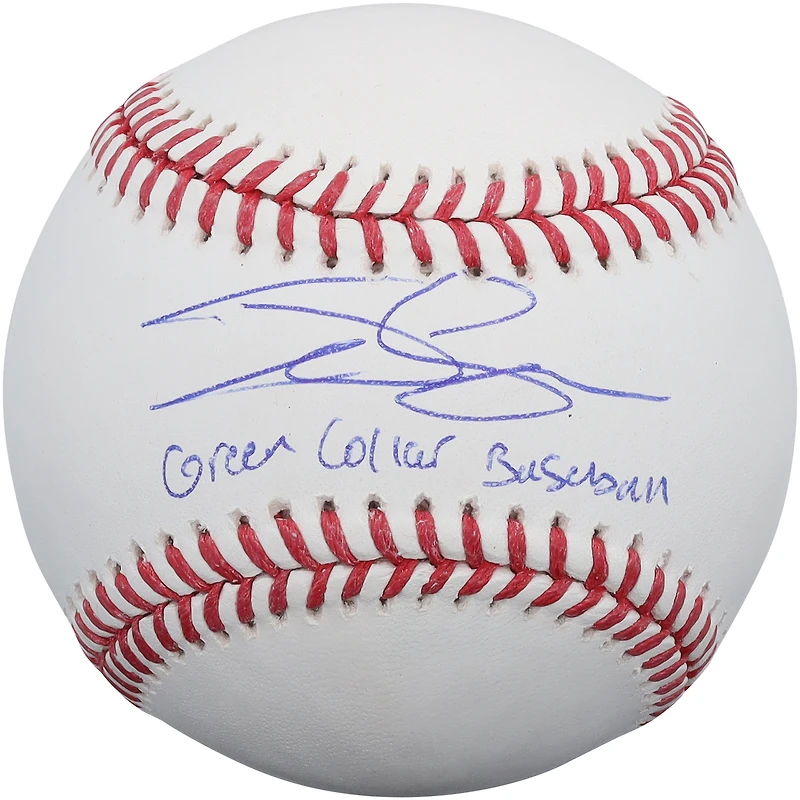 Tyler Soderstrom Athletics Autographed Baseball with "Green Collar Baseball" Inscription