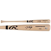 Mike Trout Los Angeles Angels Autographed Blonde Rawlings Pro Bat