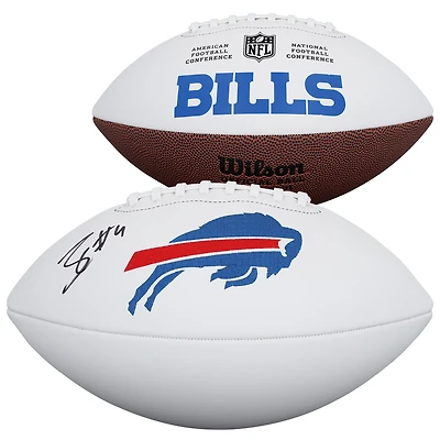 James Cook III Buffalo Bills Autographed Wilson White Panel Football