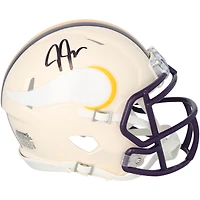 Justin Jefferson Minnesota Vikings Autographed Riddell Retro Speed Mini Helmet