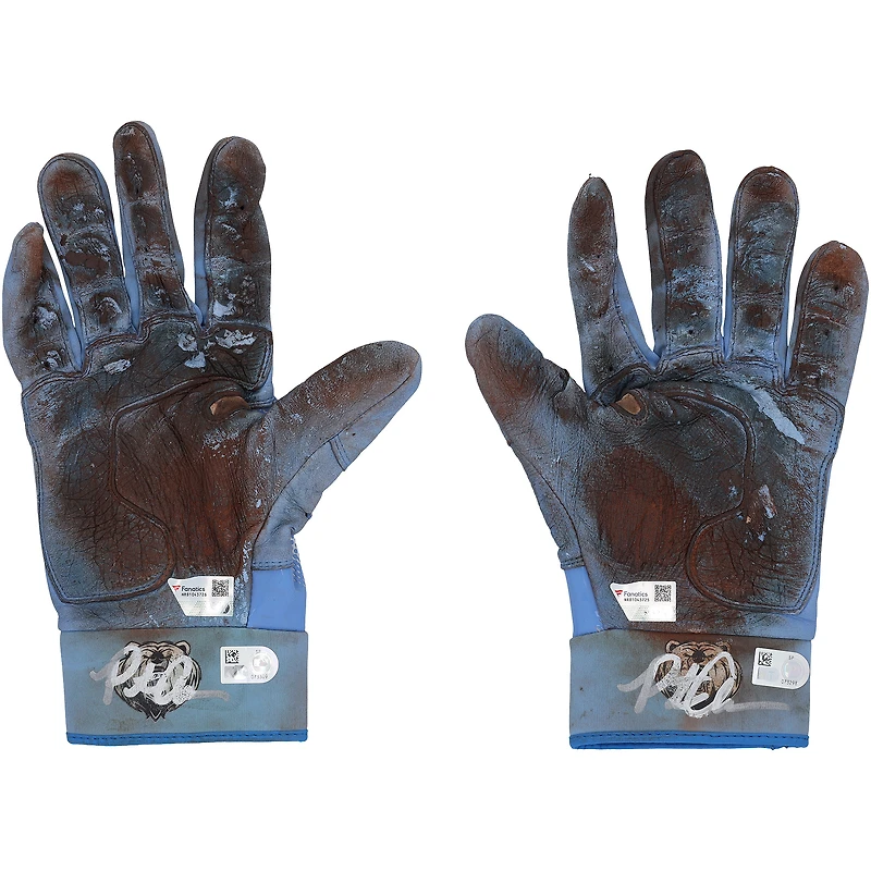 Pete Alonso New York Mets Autographed Game-Used Blue Nike Batting Gloves from the 2025 MLB Season