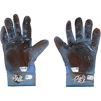 Pete Alonso New York Mets Autographed Game-Used Blue Nike Batting Gloves from the 2025 MLB Season