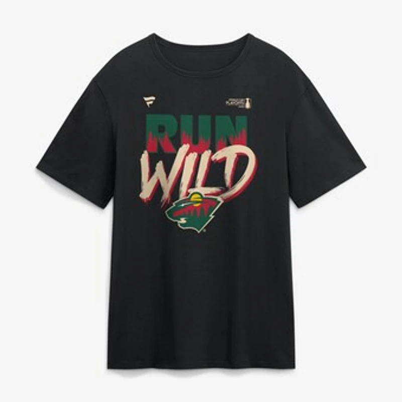Men's Black Minnesota Wild 2026 Stanley Cup Playoffs Hometown Slogan T-Shirt