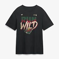 Men's  Black Minnesota Wild 2026 Stanley Cup Playoffs Hometown Slogan T-Shirt
