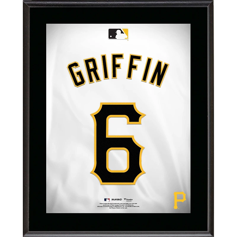 Konnor Griffin Pittsburgh Pirates 10.5" x 13" Jersey Number Sublimated Player Plaque