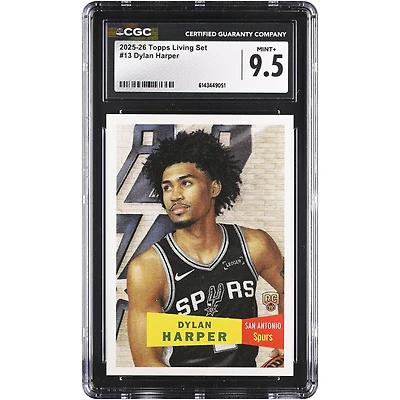Dylan Harper San Antonio Spurs 2025-26 Topps Living Set #13 CGC Authenticated 9.5 Rookie Card