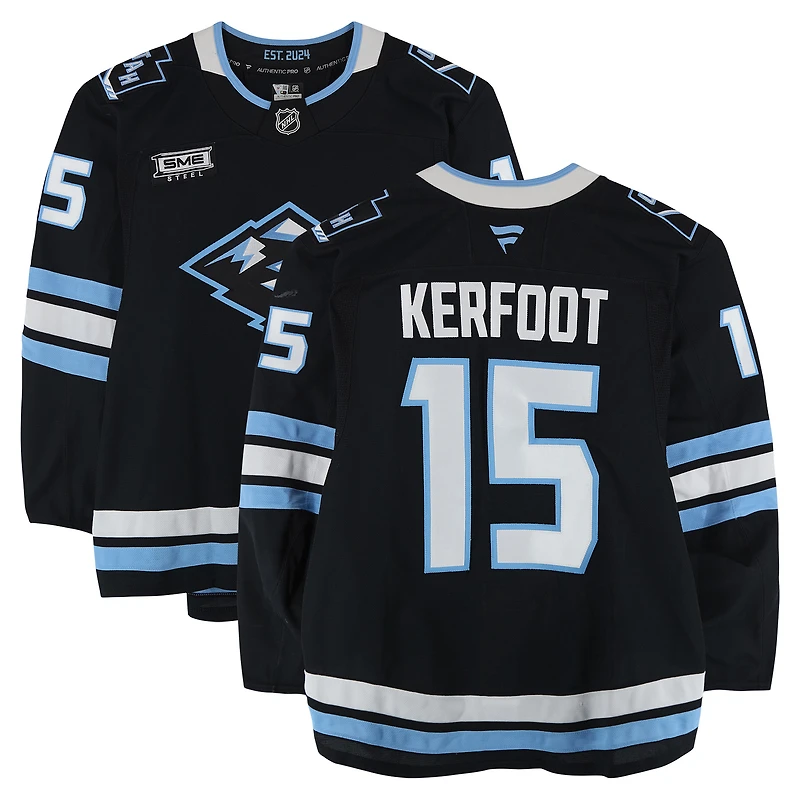Alexander Kerfoot Utah Mammoth Game-Used #15 Black Set 2 Jersey Worn During Games Played Between January 11 and March 26, 2026