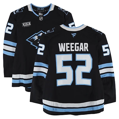 MacKenzie Weegar Utah Mammoth Game-Used #52 Black Set 2 Jersey Worn During Games Played Between January 11 and March 26, 2026