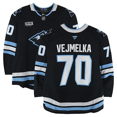 Karel Vejmelka Utah Mammoth Game-Used #70 Black Set 2 Jersey Worn During Games Played Between January 11 and March 26, 2026