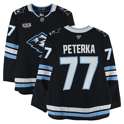 JJ Peterka Utah Mammoth Game-Used #77 Black Set 2 Jersey Worn During Games Played Between January 11 and March 26, 2026