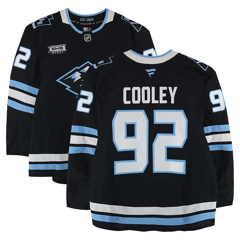 Logan Cooley Utah Mammoth Game-Used #92 Black Set 2 Jersey Worn During Games Played Between January 11 and March 26, 2026