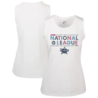 Women's Levelwear  White 2026 MLB All-Star Game National League Star-Spangled Macy Sleeveless Tee