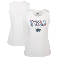 Women's Levelwear  White 2026 MLB All-Star Game National League Star-Spangled Macy Sleeveless Tee