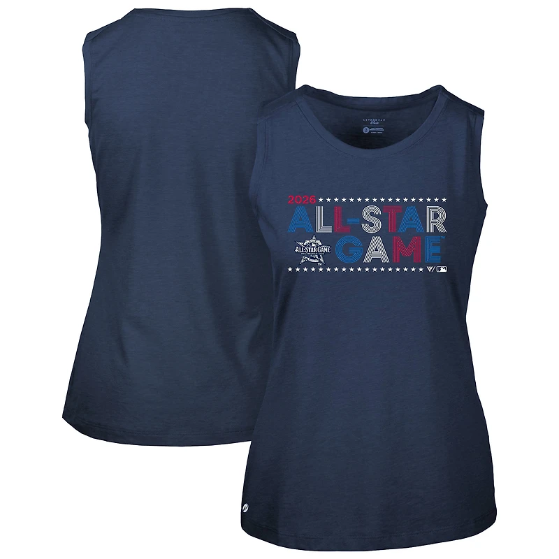 Women's Levelwear Navy 2026 MLB All-Star Game Star-Spangled Macy Sleeveless Tee