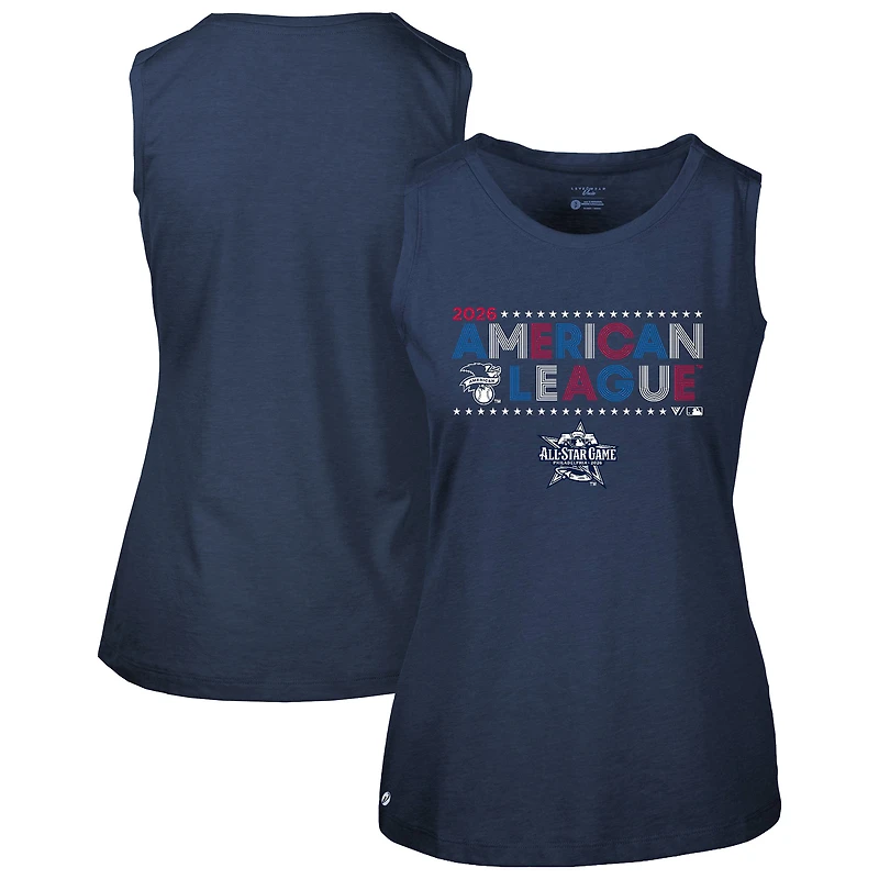 Women's Levelwear Navy 2026 MLB All-Star Game American League Star-Spangled Macy Sleeveless Tee