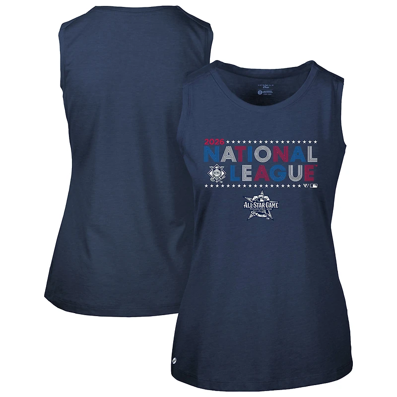 Women's Levelwear Navy 2026 MLB All-Star Game National League Star-Spangled Macy Sleeveless Tee