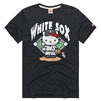 Unisex Homage  Charcoal Chicago White Sox Hello Kitty Tri-Blend T-Shirt