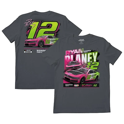 Men's Team Penske Charcoal Ryan Blaney #12 Body Armor Flash IV T-Shirt