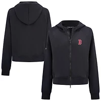 Women's Levelwear  Black Boston Red Sox Insignia 2.0 Judd Raglan Full-Zip Hoodie