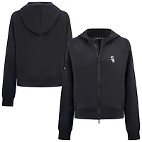 Women's Levelwear  Black Chicago White Sox Insignia 2.0 Judd Raglan Full-Zip Hoodie