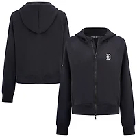 Women's Levelwear  Black Detroit Tigers Insignia 2.0 Judd Raglan Full-Zip Hoodie