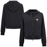 Women's Levelwear  Black Houston Astros Insignia 2.0 Judd Raglan Full-Zip Hoodie