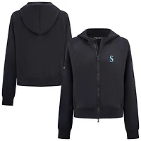 Women's Levelwear  Black Seattle Mariners Insignia 2.0 Judd Raglan Full-Zip Hoodie