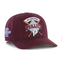 Men's '47  Maroon Philadelphia Phillies 2026 MLB All-Star Game x Rawlings Cross Bats Hitch Adjustable Hat