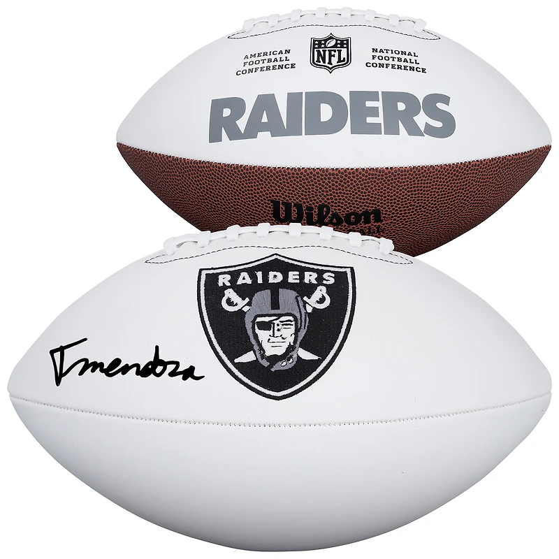 Fernando Mendoza Las Vegas Raiders Autographed Wilson White Panel Football