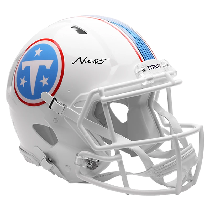 Nick Singleton Tennessee Titans Autographed Riddell Speed Authentic Helmet