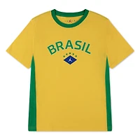 Youth Jordan Brand Yellow Brazil National Team Jersey T-Shirt