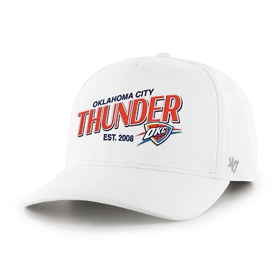 Men's '47 White Oklahoma City Thunder Fast Break Chase Hitch Adjustable Hat