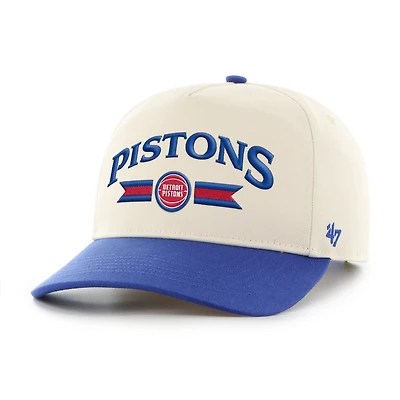 Men's '47  Natural Detroit Pistons Fast Break Chase Hitch Adjustable Hat