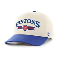Men's '47  Natural Detroit Pistons Fast Break Chase Hitch Adjustable Hat