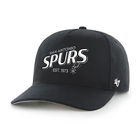 Men's '47  Black San Antonio Spurs Fast Break Chase Hitch Adjustable Hat