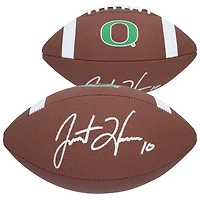 Justin Herbert Oregon Ducks Autographed Nike Replica Football