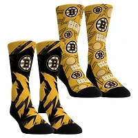 Youth Rock Em Socks Boston Bruins Game Day Two-Pack Crew Socks