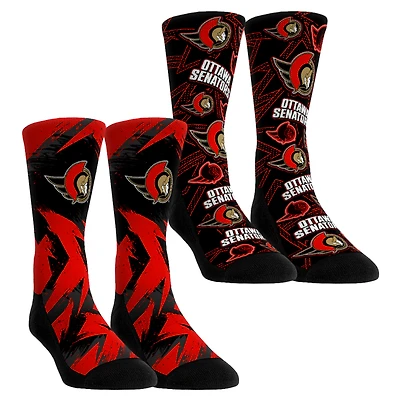 Youth Rock Em Socks Ottawa Senators Game Day Two-Pack Crew Socks